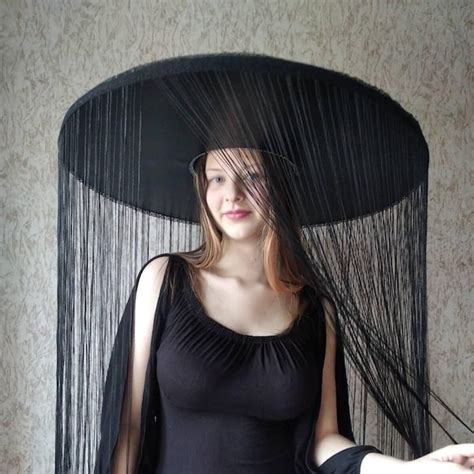 floor length fringe hat